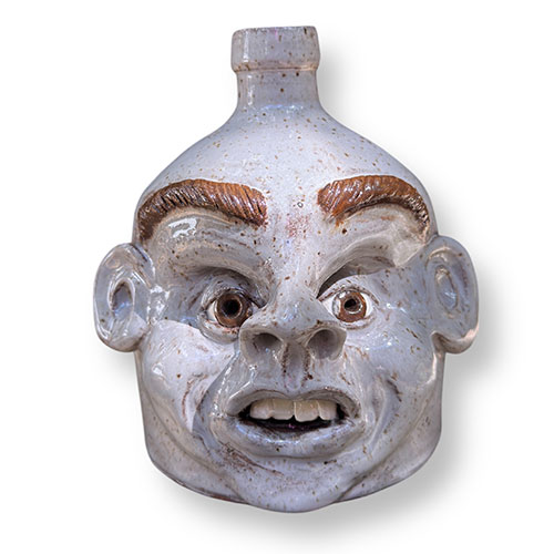 Victoria Rene Hardy 6.5" Face Jug, Grey DP5605